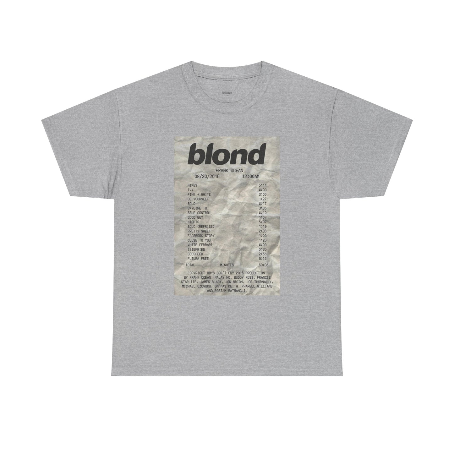Frank Ocean Receipt