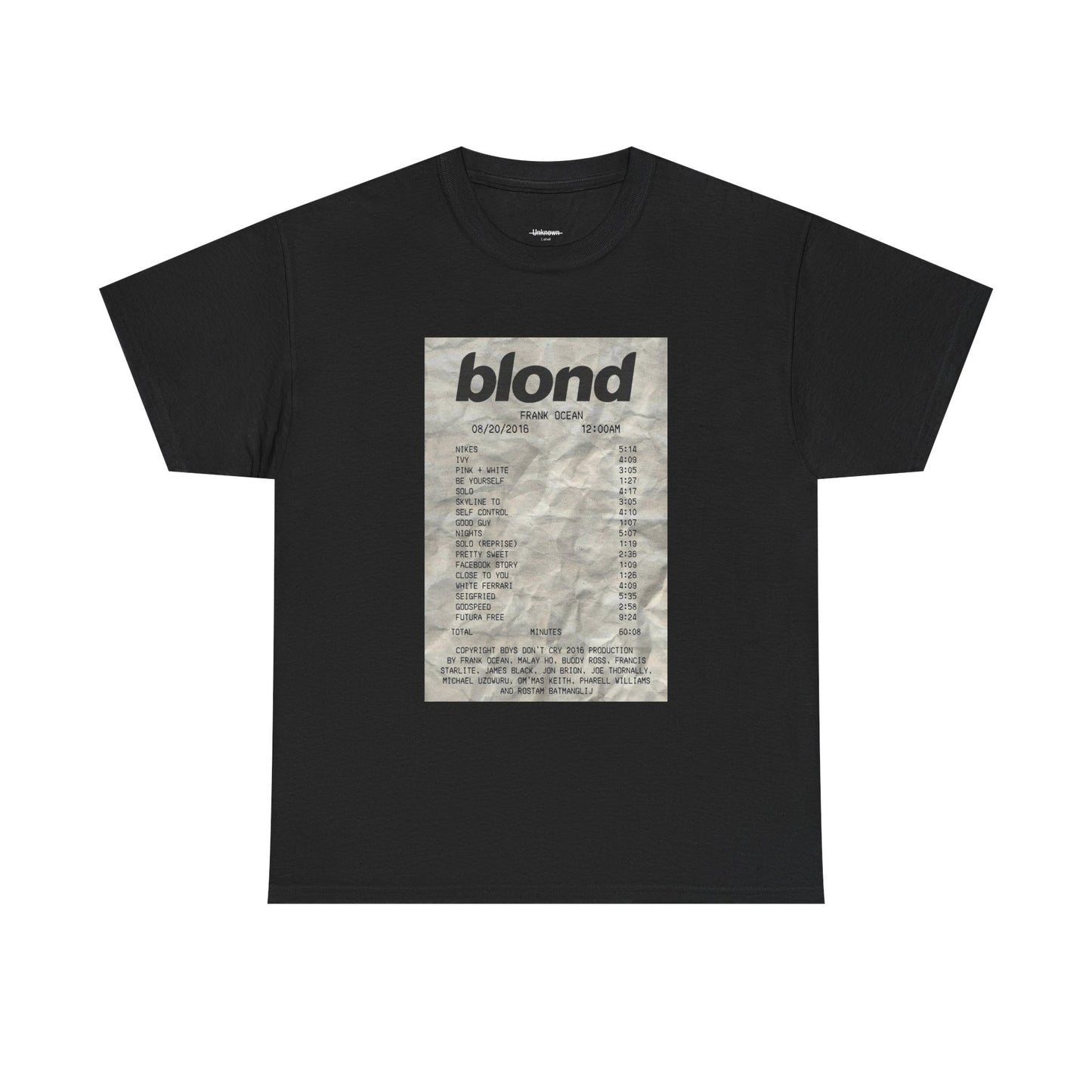Frank Ocean Receipt