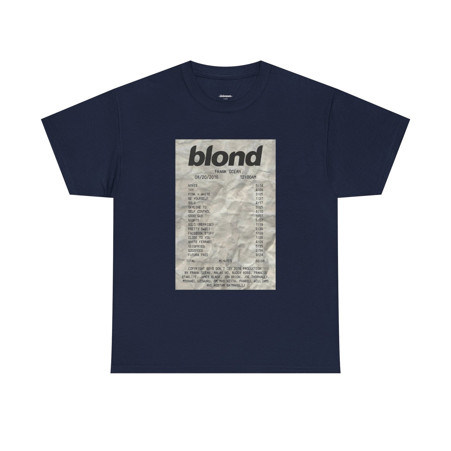 Frank Ocean Receipt